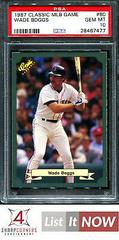 Wade Boggs #60 Baseball Cards 1987 Classic MLB Game Prices