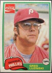 Greg Luzinski Baseball Cards 1981 Coca Cola Prices