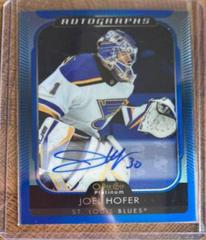 Joel Hofer Hockey Cards 2021 O-Pee-Chee Platinum Blue Rainbow Autographs Prices