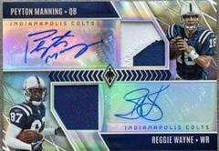 Peyton Manning, Reggie Wayne #DPA-PR Football Cards 2022 Panini Phoenix Dual Patch Autographs Prices