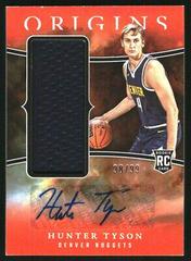 Hunter Tyson [Red] #40 Basketball Cards 2023 Panini Origins Rookie Jersey Autograph Prices
