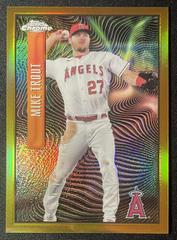 Mike Trout [Gold] Baseball Cards 2022 Topps Chrome Sonic Expose Prices