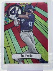 Tai Peete [Red] #BDC-28 Baseball Cards 2023 Bowman Draft Chrome Prices