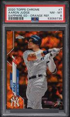 Aaron Judge [Orange Refractor] #7 Baseball Cards 2020 Topps Chrome Sapphire Prices