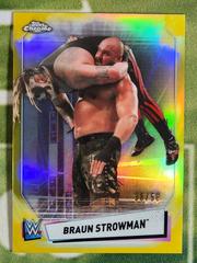Braun Strowman [Gold Refractor] Wrestling Cards 2021 Topps Chrome WWE Prices