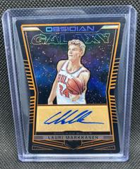 Lauri Markkanen [Orange] Basketball Cards 2018 Panini Obsidian Galaxy Autographs Prices