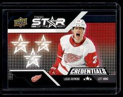 Lucas Raymond #3S-6 Hockey Cards 2022 Upper Deck Credentials 3rd Star of the Night Prices