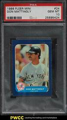 Don Mattingly Baseball Cards 1986 Fleer Mini Prices