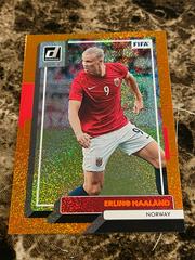 Erling Haaland [Optic Orange Ice] Soccer Cards 2022 Panini Donruss Prices
