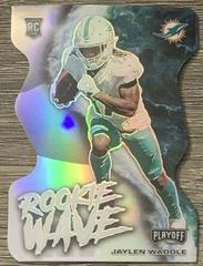 Jaylen Waddle [Die Cut] #RW-JWA Football Cards 2021 Panini Playoff Rookie Wave Prices
