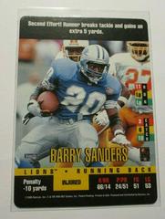 Barry Sanders Football Cards 1995 Panini Donruss Red Zone Prices