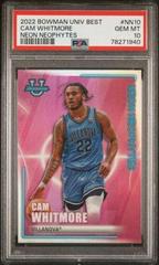 Cam Whitmore #NN-10 Basketball Cards 2022 Bowman University Best Neon Neophytes Prices