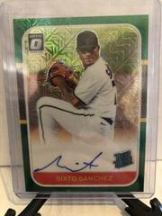 Sixto Sanchez [Green Mojo] #87RR-SS Baseball Cards 2021 Panini Donruss Optic Retro 1987 Rated Rookie Signatures Prices
