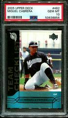 Miguel Cabrera #482 Baseball Cards 2005 Upper Deck Prices