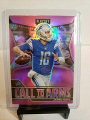 Jared Goff [Pink] #CA-JGO Football Cards 2021 Panini Playoff Call to Arms Prices