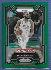 Mikal Bridges [Green] #10 Basketball Cards 2023 Panini Prizm Monopoly Prices