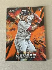 Rafael Devers [Orange] Baseball Cards 2018 Topps Fire Prices