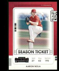 Aaron Nola #93 Baseball Cards 2021 Panini Contenders Prices
