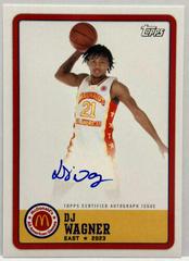 DJ Wagner [Autograph] #PA-DW Basketball Cards 2023 Topps Chrome McDonald's All American Paper At Event Prices