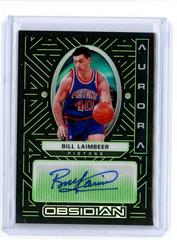 Bill Laimbeer [Green] Basketball Cards 2021 Panini Obsidian Aurora Autographs Prices