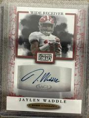 Jaylen Waddle [Red] #A122 Football Cards 2021 Sage Premier Draft Autographs Prices