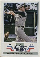 Mickey Mantle #STM-6 Baseball Cards 2022 Topps Salute to The Mick Prices