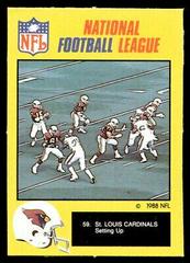 St. Louis Cardinals [Cardboard] #59 Football Cards 1988 Monty Gum Prices