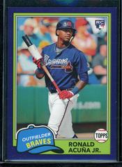Ronald Acuna Jr. [Purple] #212 Baseball Cards 2018 Topps Archives Prices