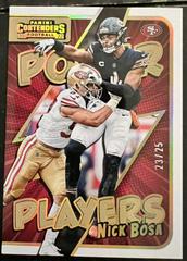 Nick Bosa [Gold] #PWR-NBO Football Cards 2022 Panini Contenders Power Players Prices
