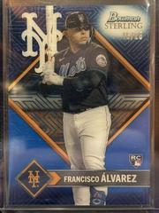 Francisco Alvarez [Blue] Baseball Cards 2023 Bowman Sterling Tek Prices