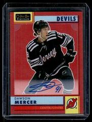 Dawson Mercer [Autograph] #R-55 Hockey Cards 2022 O-Pee-Chee Platinum Retro Prices