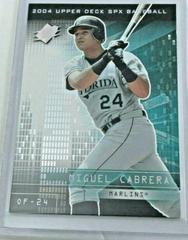 Miguel Cabrera #85 Baseball Cards 2004 Spx Prices