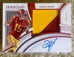 Drake London #RA-DLO Football Cards 2022 Panini Immaculate Collegiate Rookie Autographs Prices