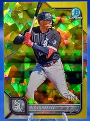Eloy Jimenez [Sapphire Yellow] #1 Baseball Cards 2022 Bowman Chrome Prices