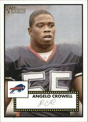 Angelo Crowell #396 Football Cards 2006 Topps Heritage Prices