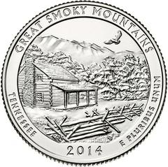 2014 D [GREAT SMOKY MOUNTAINS] Coins America the Beautiful Quarter Prices