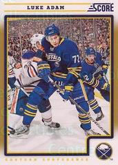Luke Adam [Gold Rush] #82 Hockey Cards 2012 Score Prices