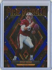 Steve Young [Blue] #FF-8 Football Cards 2022 Panini Phoenix Fire Forged Prices