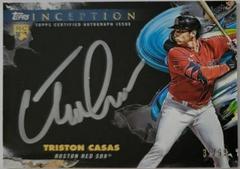 Triston Casas #ISS-TC Baseball Cards 2023 Topps Inception Silver Signings Prices