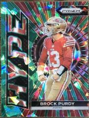 Brock Purdy [Green Ice] #H-2 Football Cards 2023 Panini Prizm Hype Prices