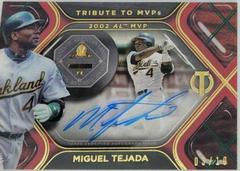 Miguel Tejada [Red] #TTM-MTE Baseball Cards 2022 Topps Tribute to MVPs Autographs Prices
