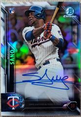 Miguel Sano [Refractor] Baseball Cards 2016 Bowman Chrome Autograph Rookies Prices