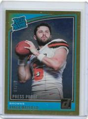 Baker Mayfield [Press Proof Gold] #303 Football Cards 2018 Donruss Prices