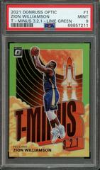 Zion Williamson [Lime Green] Basketball Cards 2021 Panini Donruss Optic T Minus 3 2 1 Prices
