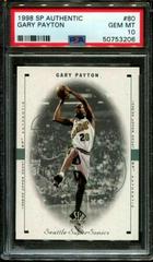 Gary Payton #80 Basketball Cards 1998 SP Authentic Prices