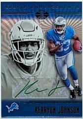 Kerryon Johnson [Jersey Autograph Green] Football Cards 2018 Panini Illusions Prices