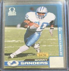 Barry Sanders [Premiere Date] #51 Football Cards 2000 Pacific Omega Prices