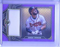 Dansby Swanson [Amethyst] #SJR1-DS2 Baseball Cards 2022 Topps Triple Threads Single Jumbo Relics Prices