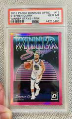 Stephen Curry [Pink] #15 Basketball Cards 2018 Panini Donruss Optic Winner Stays Prices