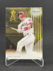 Mike Trout [Gold] #ST-MT Baseball Cards 2022 Bowman Sterling Tek Prices